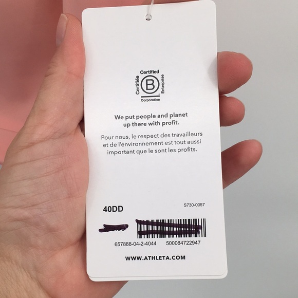 Athleta Advance Zip Front Bra B-DD Pink Sports Racerback 40DD NEW - Picture 3 of 10